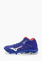 Кроссовки для игры в волейбол Mizuno Wave Lightning Z5 MID цвет синий
