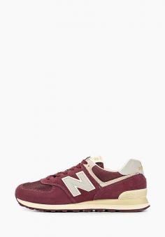 Кроссовки New Balance 574v2 цвет бордовый