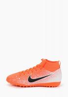 Бутсы Nike JR SUPERFLY 6 ACADEMY GS TF цвет оранжевый