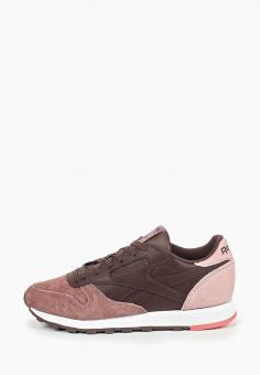 Кроссовки Reebok Classics CL LTHR цвет коричневый