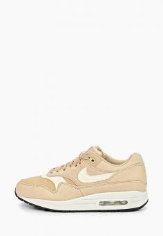 Кроссовки Nike WMNS AIR MAX 1 PRM цвет бежевый