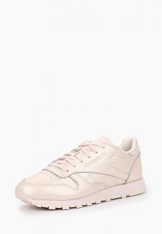 Кроссовки Reebok Classics CL LTHR цвет бежевый