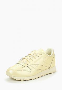 Кроссовки Reebok Classics CL LTHR цвет желтый